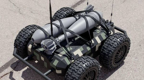 На вооружение ВСУ поступил наземный робот-камикадзе