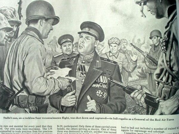 Василий Сталин в журнале Collier’s, 1951 год