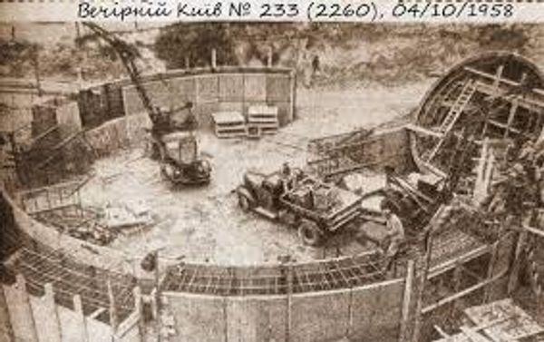 Строительство станции метро Арсенальная в Киеве
