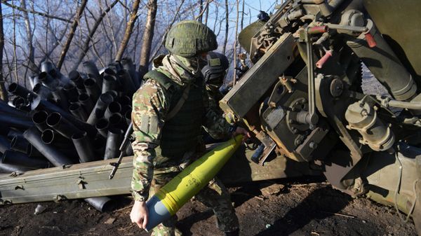 Боевая работа артиллеристов на Запорожском направлении