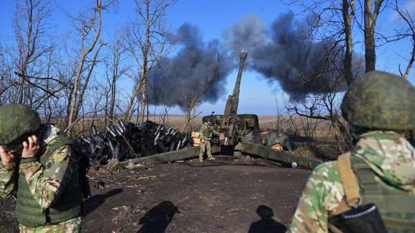 Боевая работа артиллеристов на Запорожском направлении