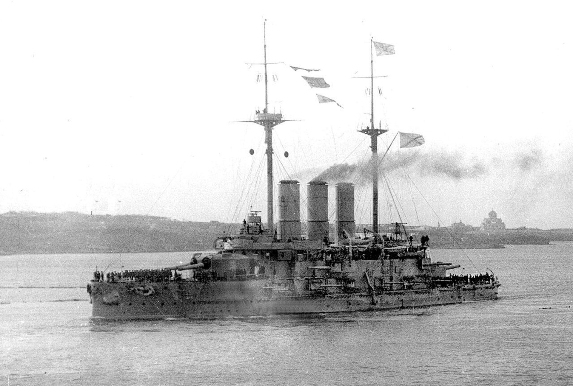 Эскадренный броненосец Евстафий - РИА Новости, 1920, 17.11.2023