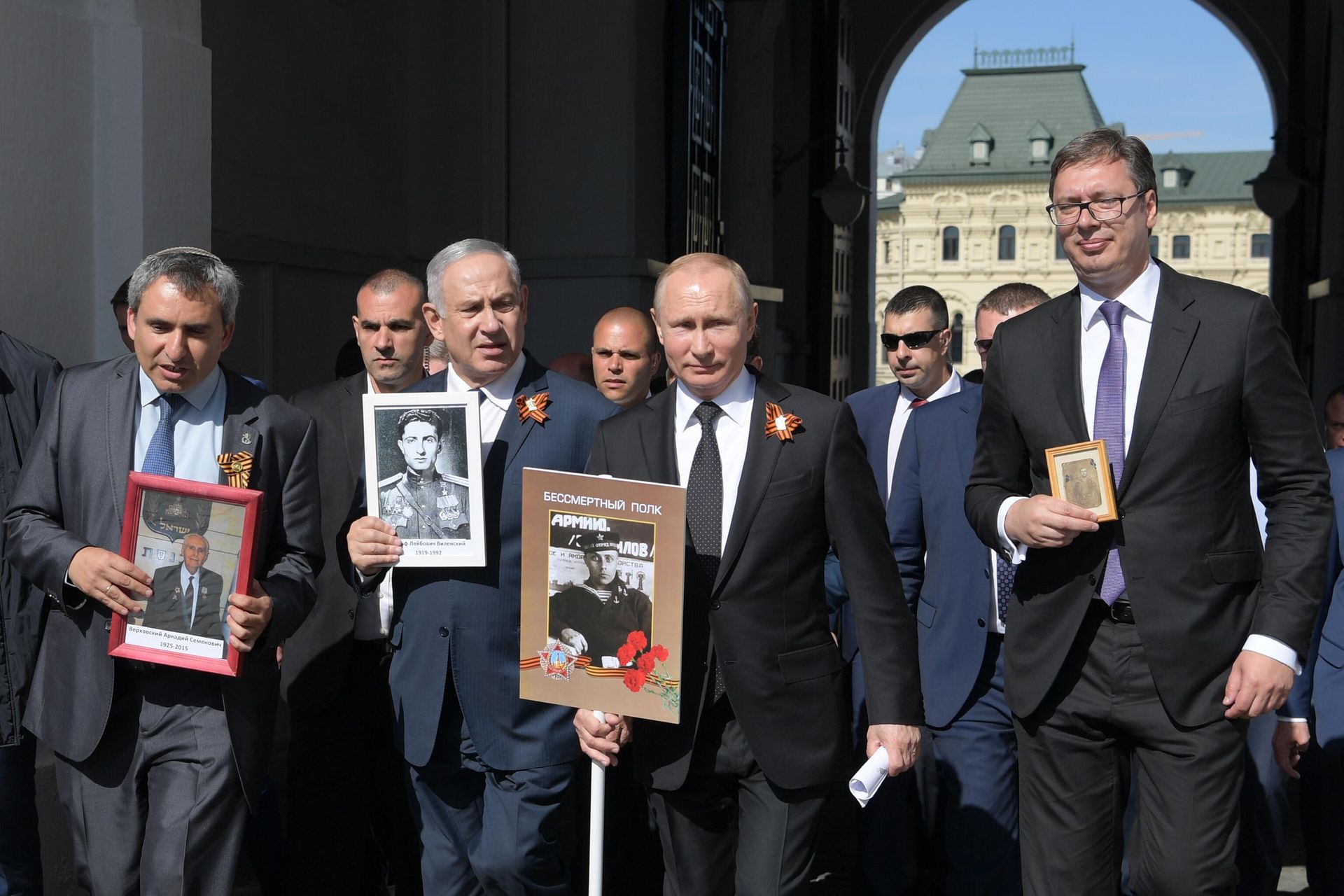 Президент РФ В. Путин принял участие в шествии Бессмертный полк - РИА Новости, 1920, 05.12.2023