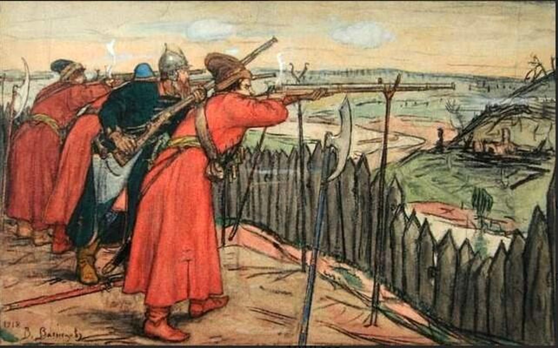 Виктор Васнецов Стрельцы (1918 год) - РИА Новости, 1920, 12.01.2024