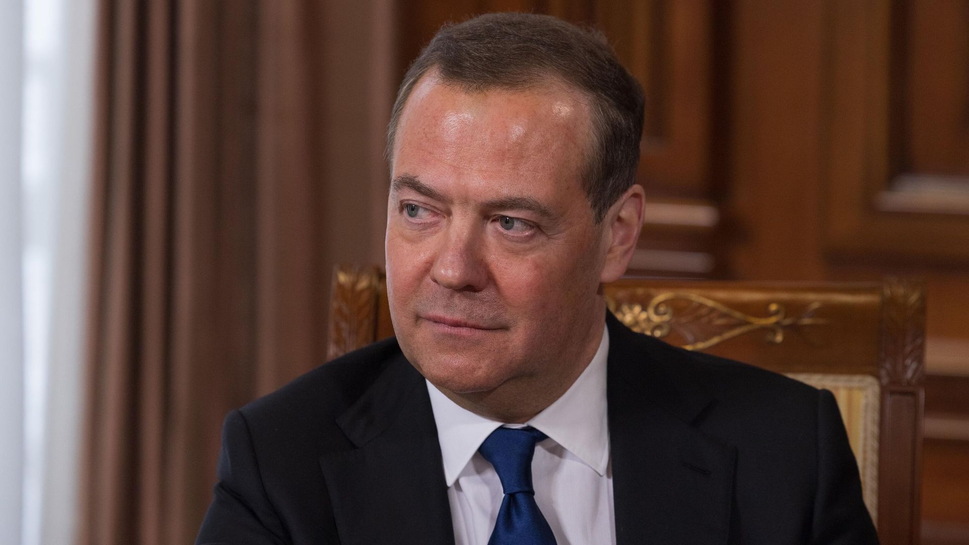 Заместитель председателя Совбеза РФ Д. Медведев дал интервью российским СМИ - РИА Новости, 1920, 12.06.2024