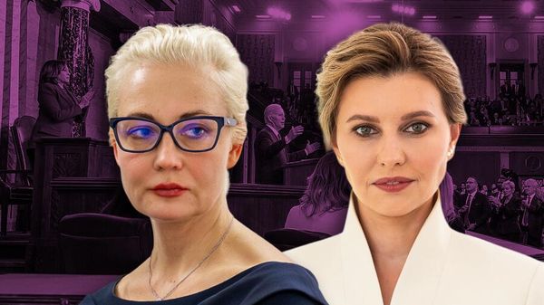 Навальная Зеленская коллаж