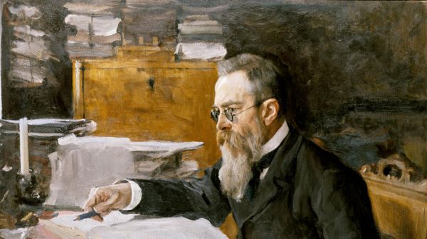  Валентин Серов  Портрет композитора Н.А. Римского-Корсакова, 1898 год, ГТГ