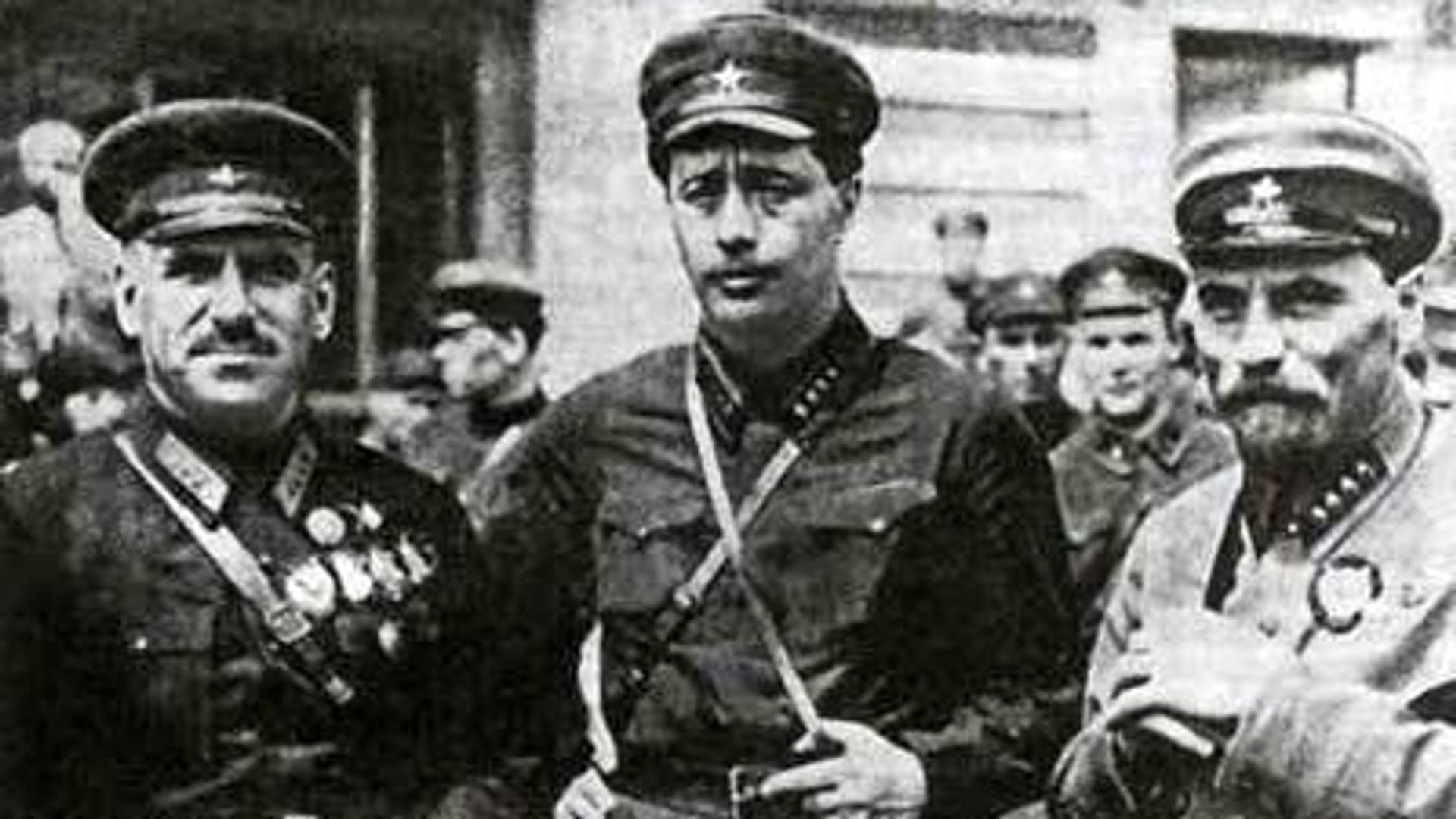 Василий Блюхер, Семён западный, Терентий Дерибас Василий Блюхер, Семён западный, Терентий Дерибас - РИА Новости, 1920, 28.03.2024