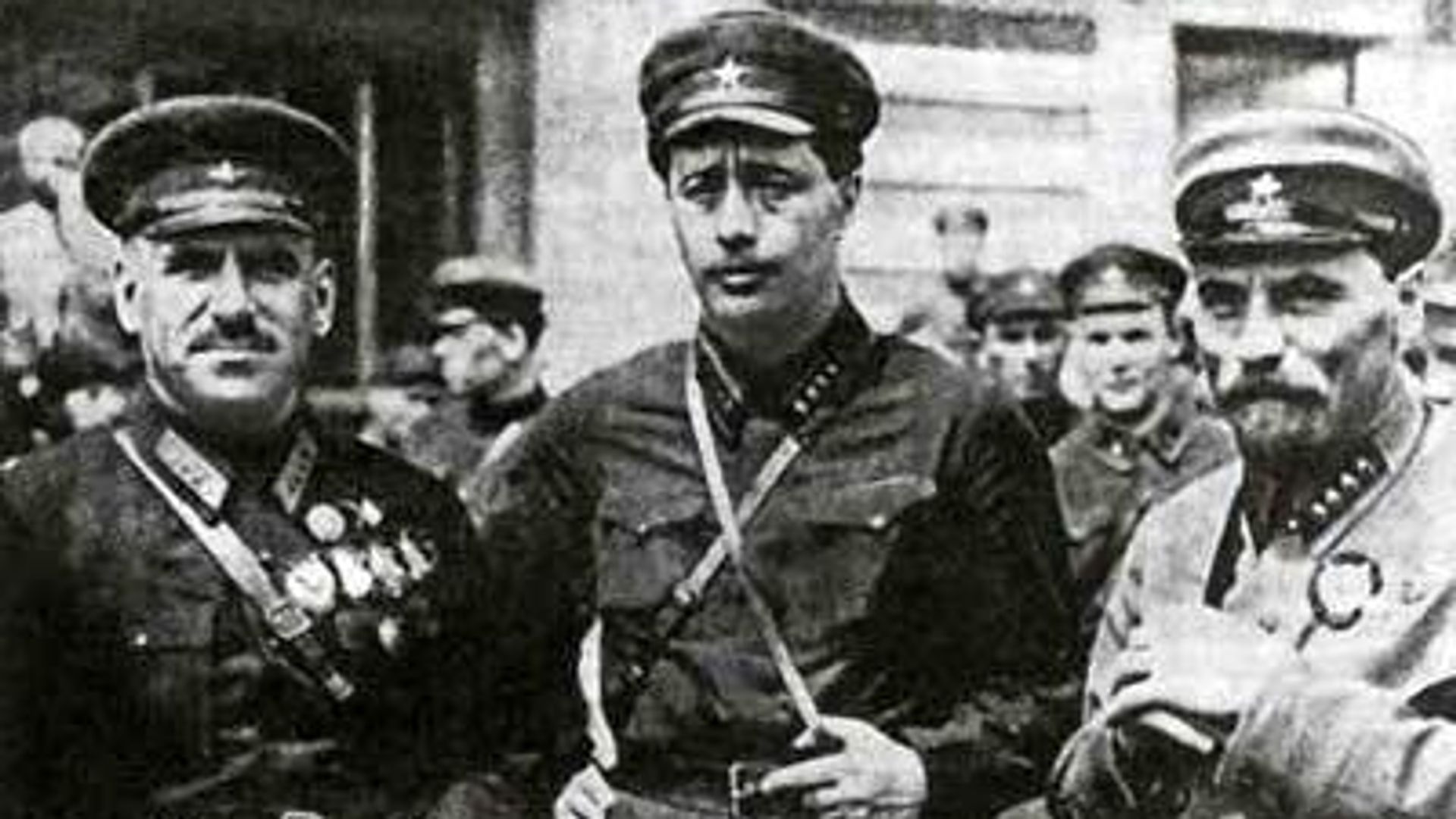 Василий Блюхер, Семён западный, Терентий Дерибас Василий Блюхер, Семён западный, Терентий Дерибас - РИА Новости, 1920, 01.12.2024