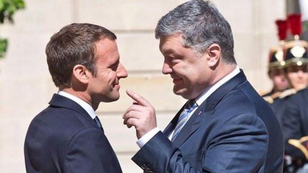 Макрон и Порошенко Макрон и Порошенко