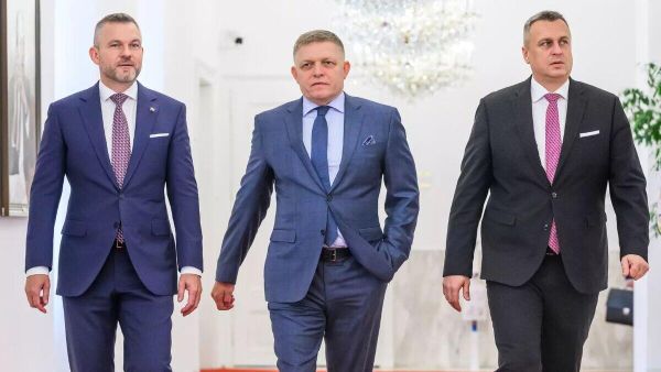 Петер Пеллегрини, Роберт Фицо и Андрей Данко