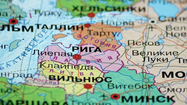 Карта Прибалтики