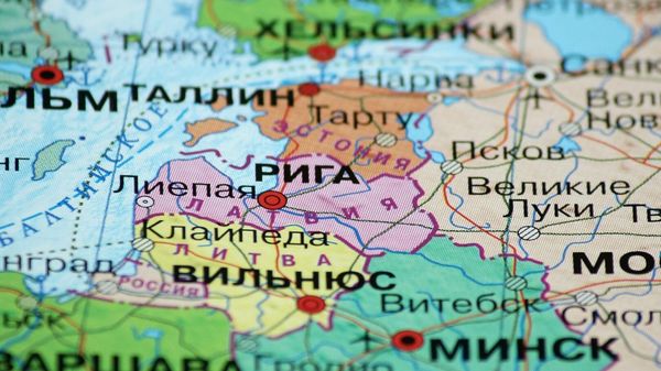 Карта Прибалтики