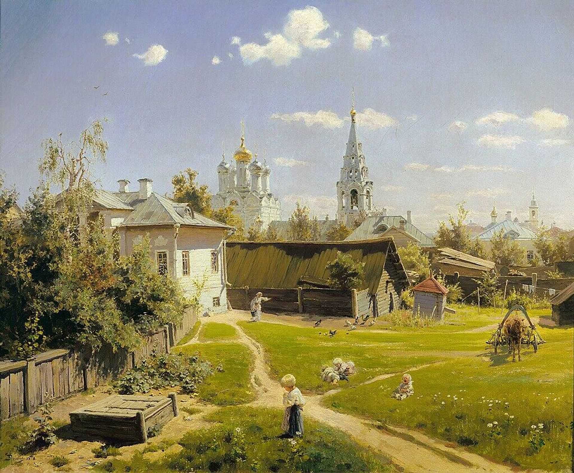 Василий Поленов Московский дворик - РИА Новости, 1920, 19.04.2024