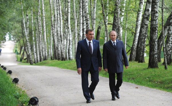 Алексей Дюмин и Владимир Путин