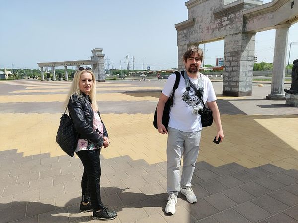 С Анжеликой Хаусляйтнер в районе Перспективный