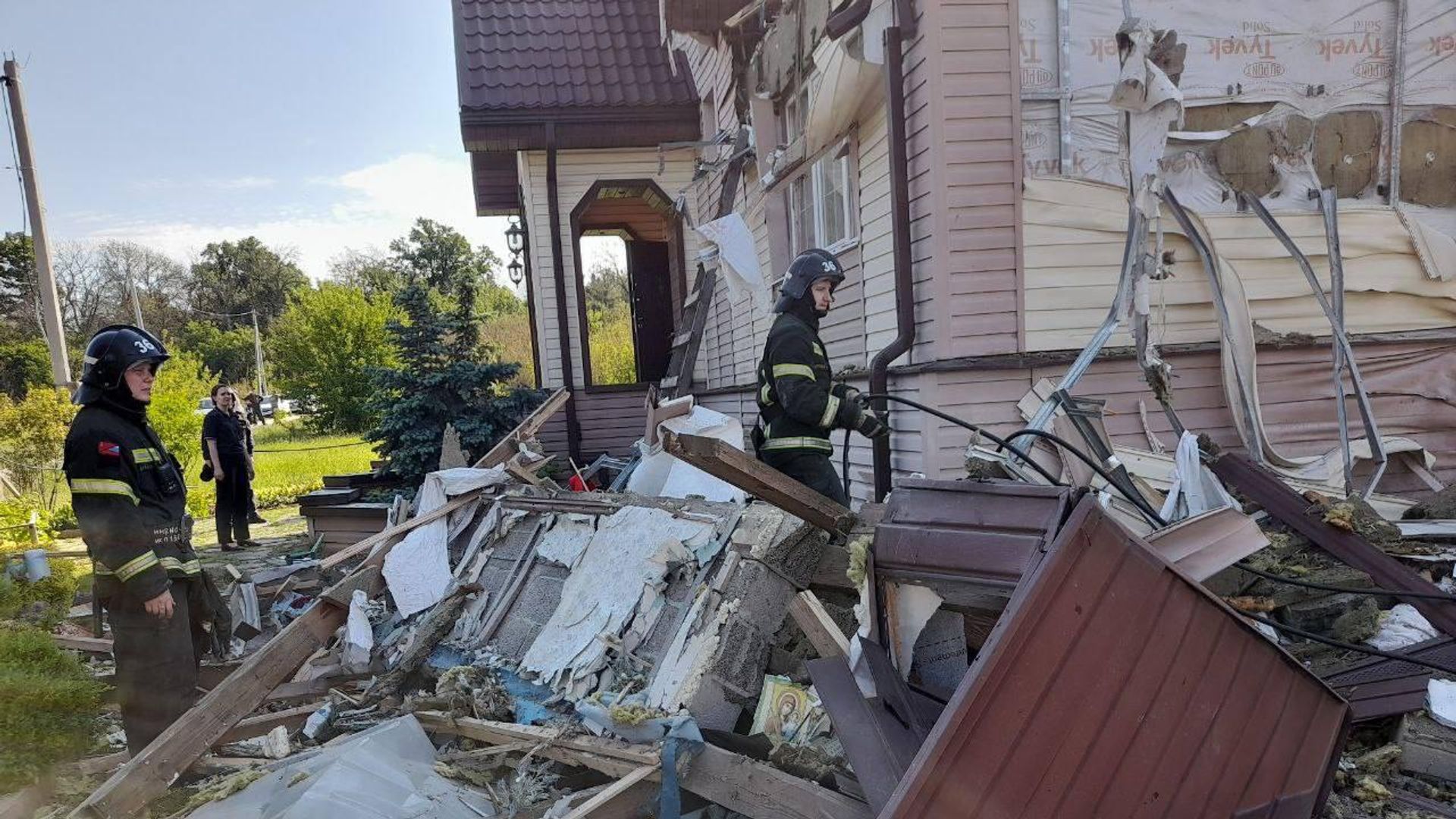 последствия атаки ВСУ на Белгородскую область (хутор Красный Восток) - РИА Новости, 1920, 23.05.2024