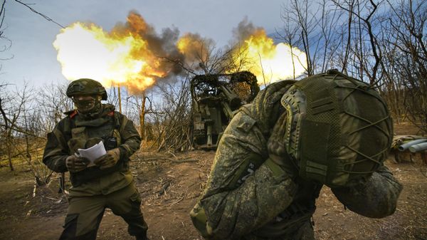 Боевая работа САУ Гиацинт-С группировки Центр