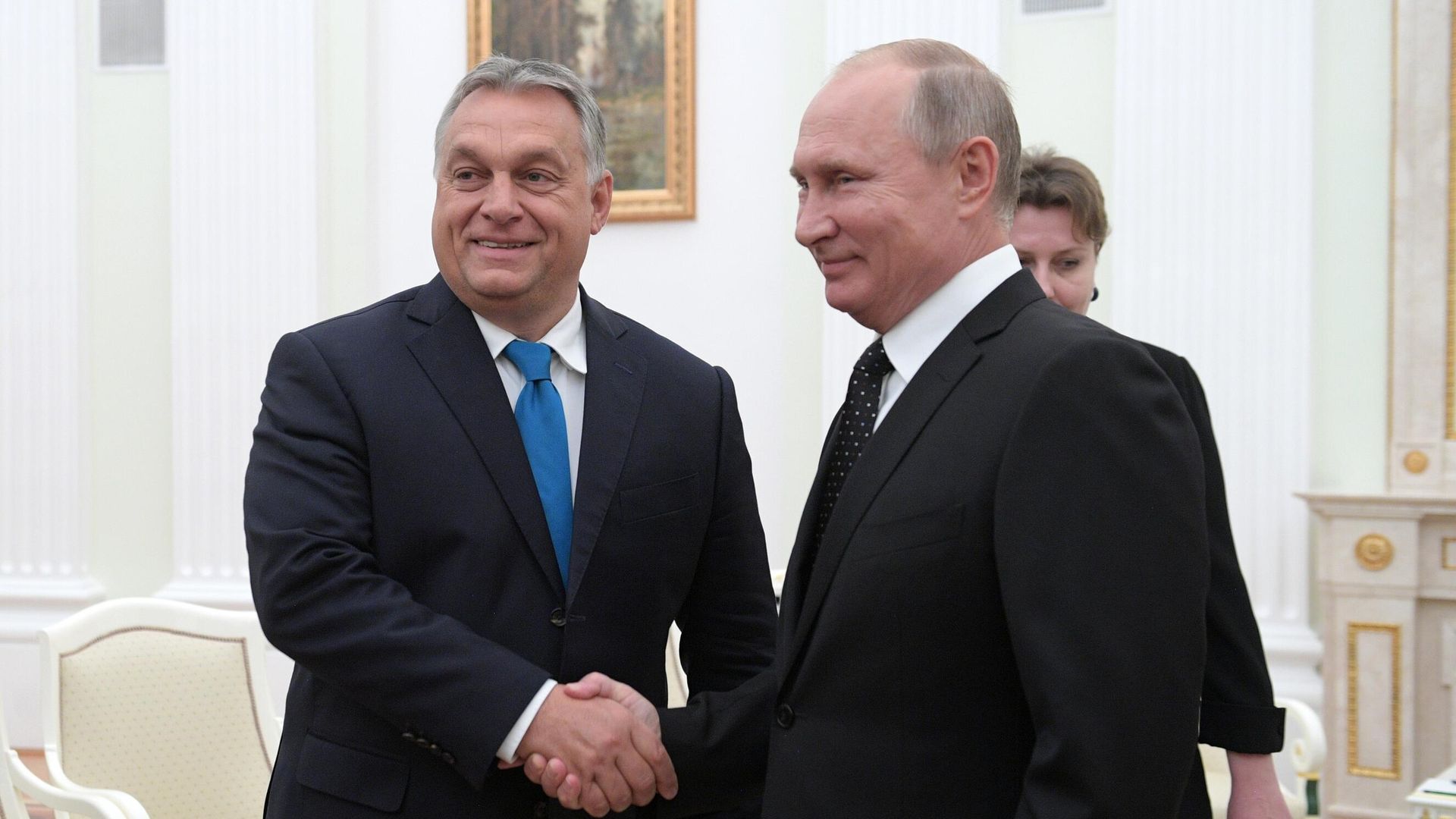 Встреча президента РФ В. Путина с премьер-министром Венгрии В. Орбаном - РИА Новости, 1920, 05.07.2024