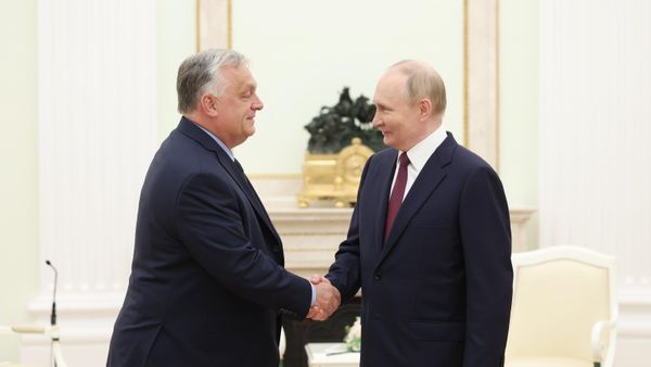 Президент РФ Владимир Путин встретился с премьер-министром Венгрии В. Орбаном