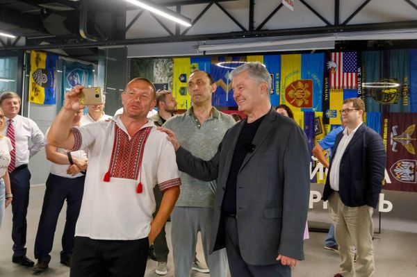 Петр Порошенко и Роман Червинский Петр Порошенко и Роман Червинский