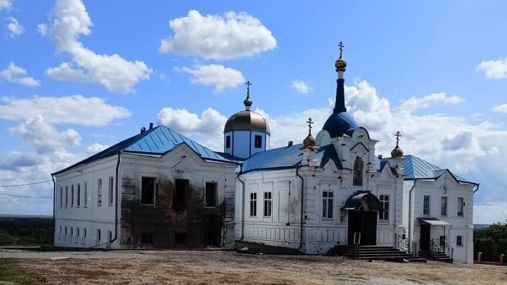 Горнальский монастырь после удара ВСУ Горнальский монастырь после удара ВСУ - РИА Новости, 1920, 06.08.2024