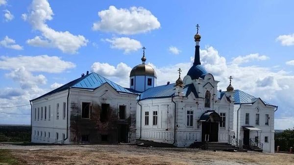 Горнальский монастырь после удара ВСУ Горнальский монастырь после удара ВСУ