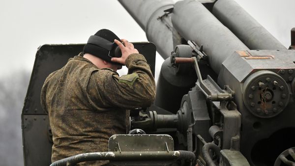 Работа артиллерии ВС РФ на Донецком направлении