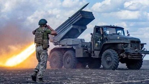 украинский артиллерист / Град / ВСУ