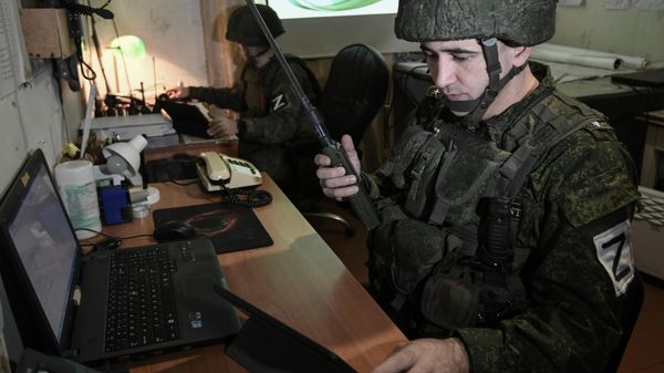 Работа подразделения РСЗО в Запорожской области