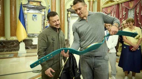Владимир Зеленский и Александр Усик