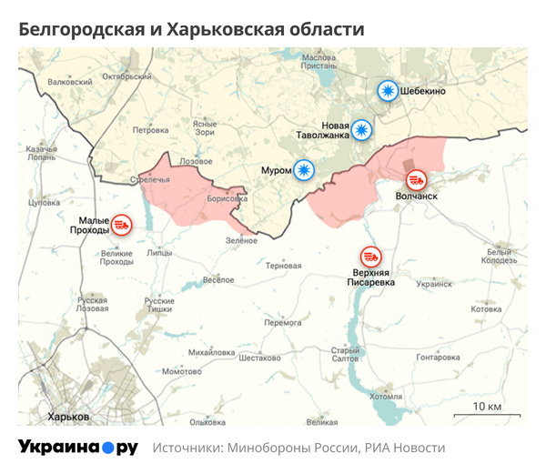 Белгородская и Харьковская области