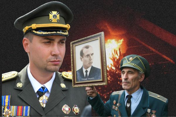 Коллаж: Буданов, бандеровцы 