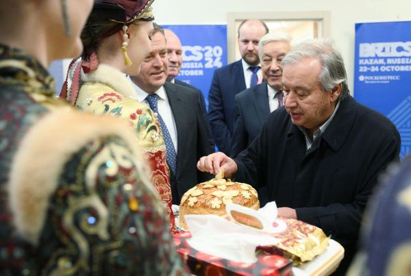 Фотохост-агентство brics-russia2024.ru, Генеральный секретарь Организации объединенных наций (ООН) Антониу Гутерреш, прибывший для участия в XVI саммите БРИКС,