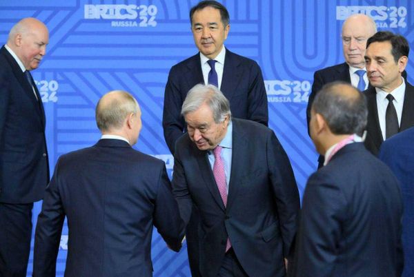Генсек ООН и Путин в Казани