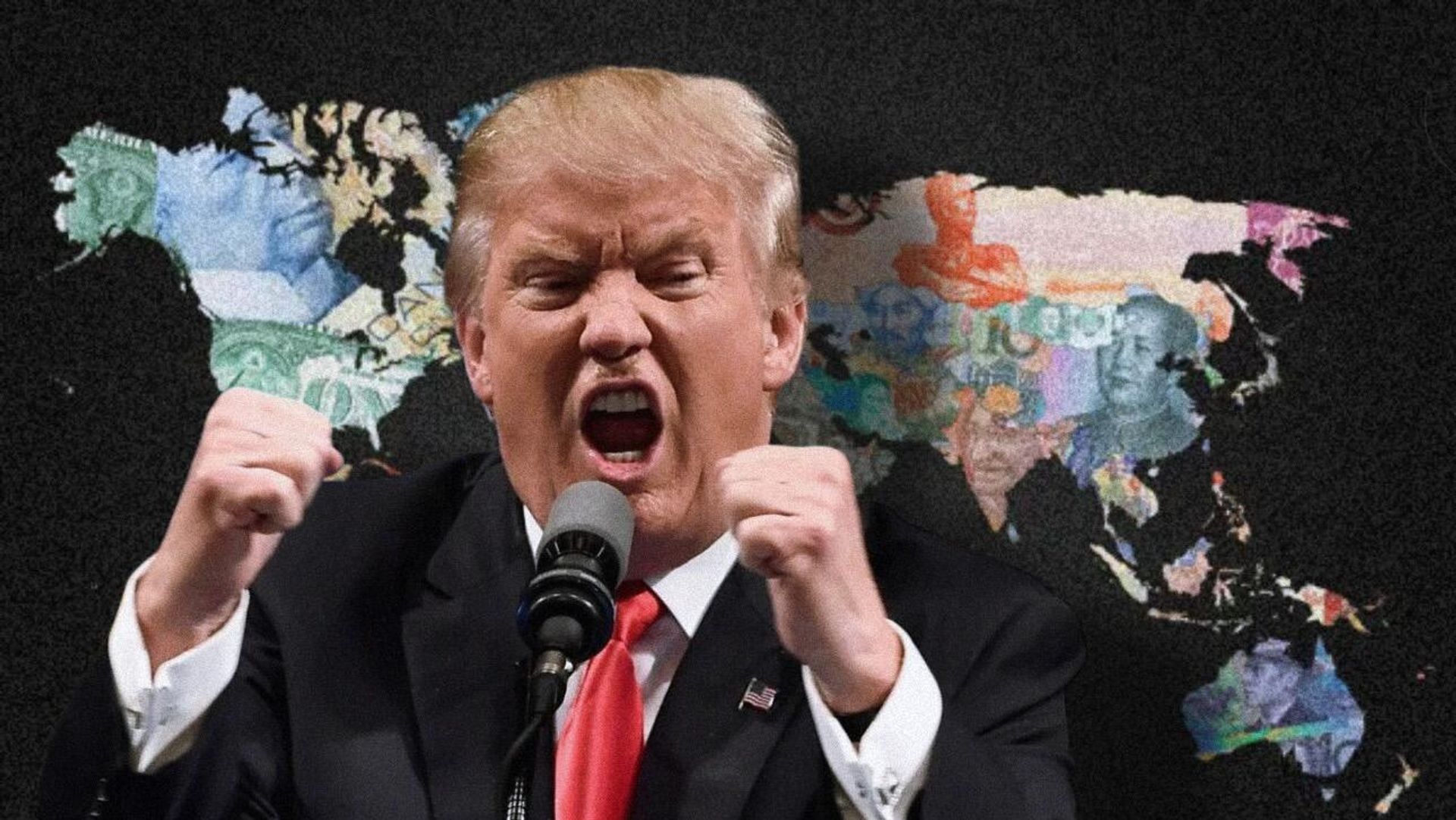 Коллаж: Трамп в ярости  - РИА Новости, 1920, 01.12.2024
