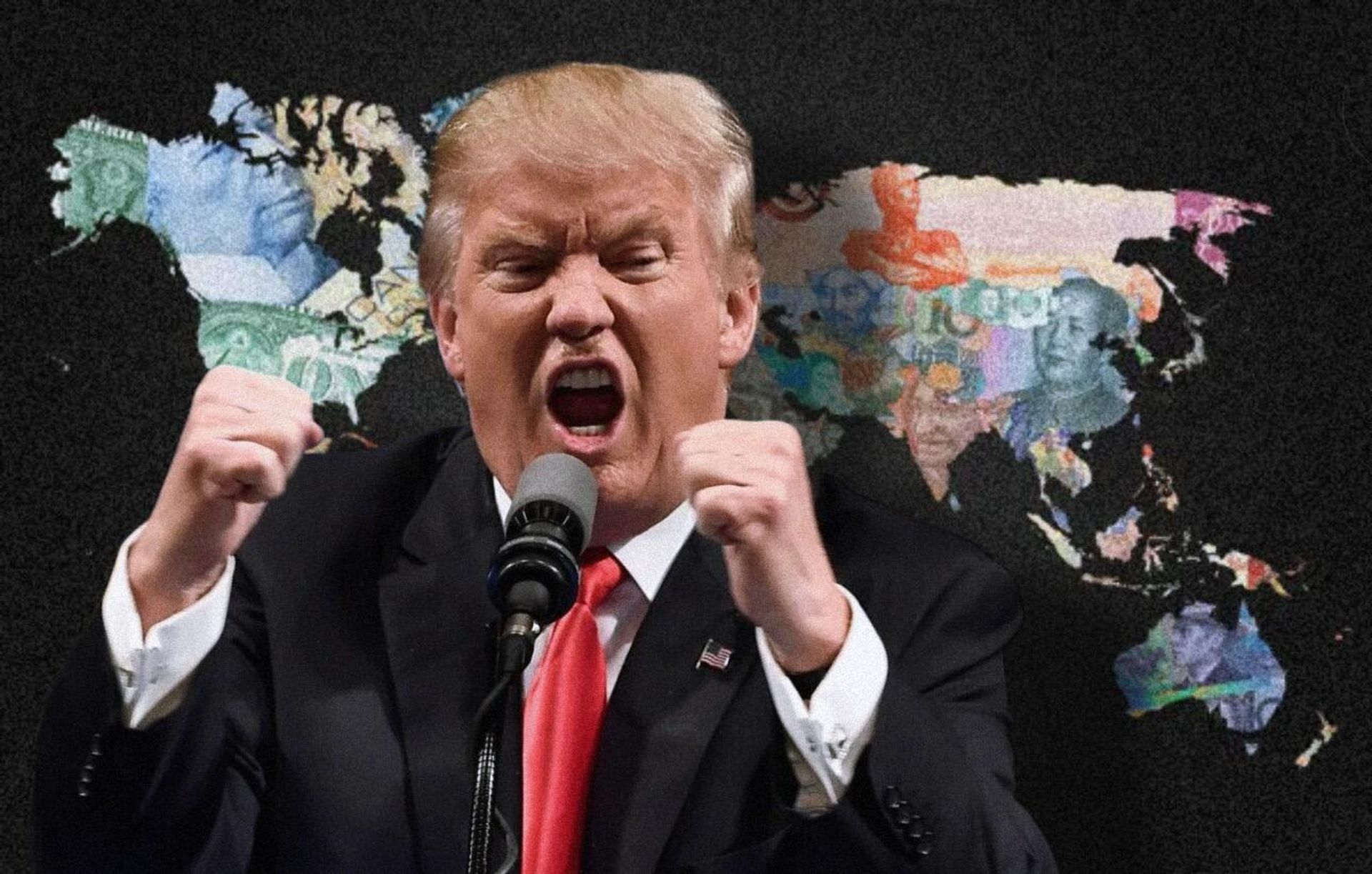 Коллаж: Трамп в ярости  - РИА Новости, 1920, 06.11.2024