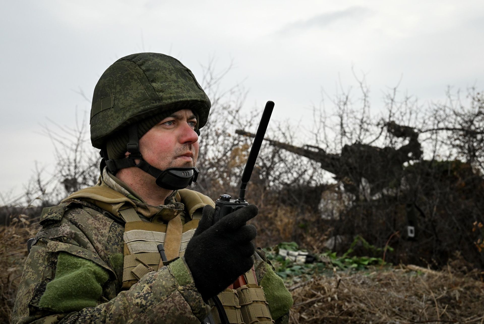 Боевая работа расчета зенитной установки ЗУ-23 группировки войск Центр - РИА Новости, 1920, 02.06.2025