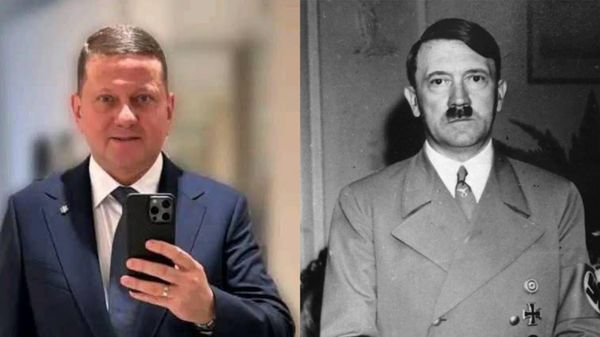 Коллаж: Валерий Залужный и Адольф Гитлер 