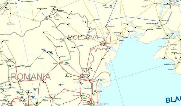 Карта Молдавия-Приднестровье