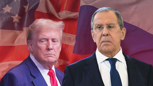 Коллаж: Трамп и Лавров 
