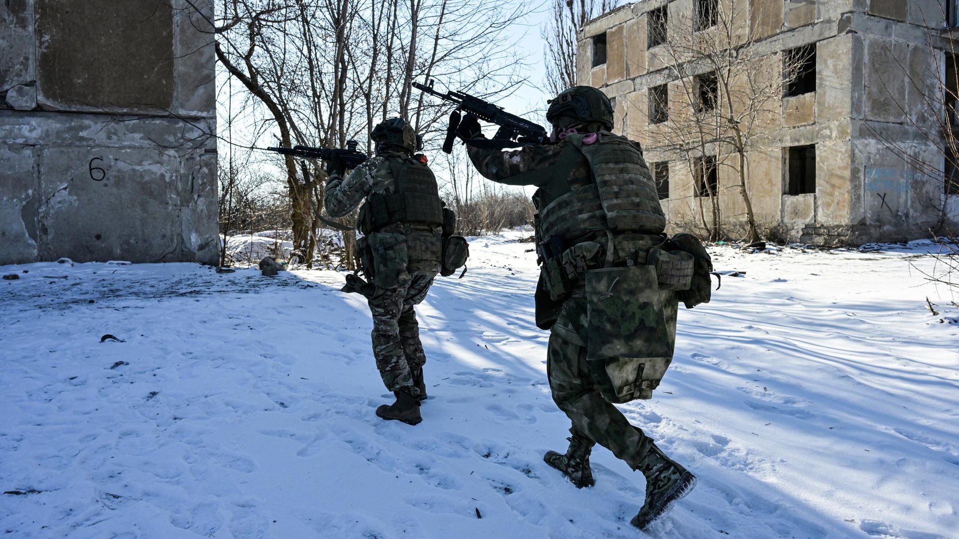 Боевая подготовка штурмовых подразделений ЦВО, участвовавших в освобождении населенного пункта Дзержинск в ДНР - РИА Новости, 1920, 19.02.2025