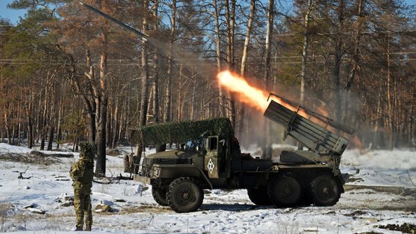 Боевая работа расчета РСЗО Град 25 армии на Краснолиманском направлении Боевая работа расчета РСЗО Град 25 армии на Краснолиманском направлении