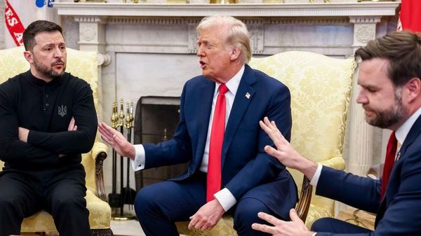 Владимир Зеленский в гостях у президента США Дональда Трампа 28 февраля 2025 года Владимир Зеленский в гостях у президента США Дональда Трампа 28 февраля 2025 года