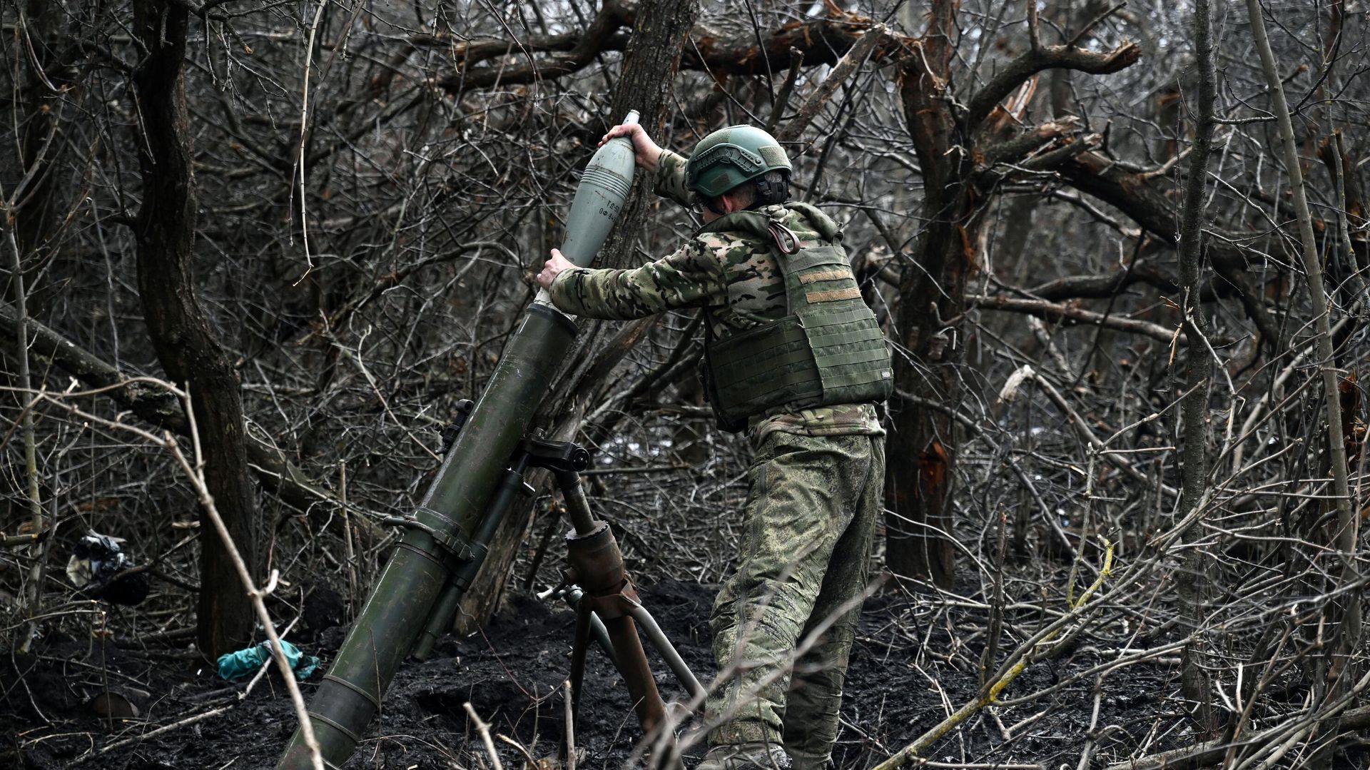Боевая работа расчета 120мм миномёта 352 полка группировки войск Север в Курской области Боевая работа расчета 120мм миномёта 352 полка группировки войск Север в Курской области - РИА Новости, 1920, 24.01.2026