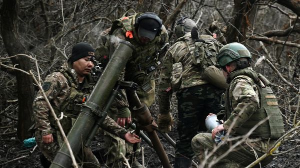 Боевая работа расчета 120мм миномёта 352 полка группировки войск Север в Курской области