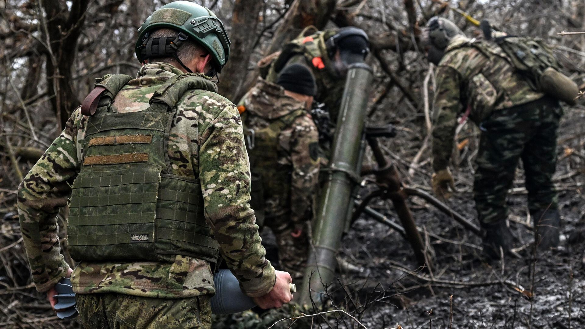 Боевая работа расчета 120мм миномёта 352 полка группировки войск Север в Курской области - РИА Новости, 1920, 08.03.2025