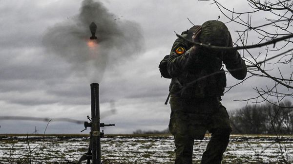 Боевая работа минометного расчета группировки войск Север в Курской области Боевая работа минометного расчета группировки войск Север в Курской области