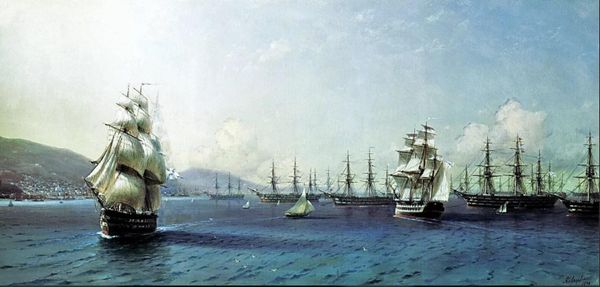 И. Айвазовский. Черноморский флот в Феодосии (1890) И. Айвазовский. Черноморский флот в Феодосии (1890)