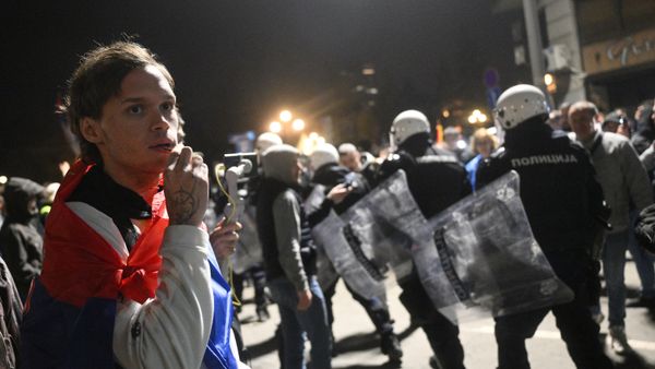 Протесты в Белграде